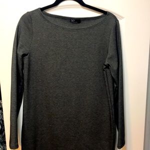 Grey A-line long sleeve dress GAP